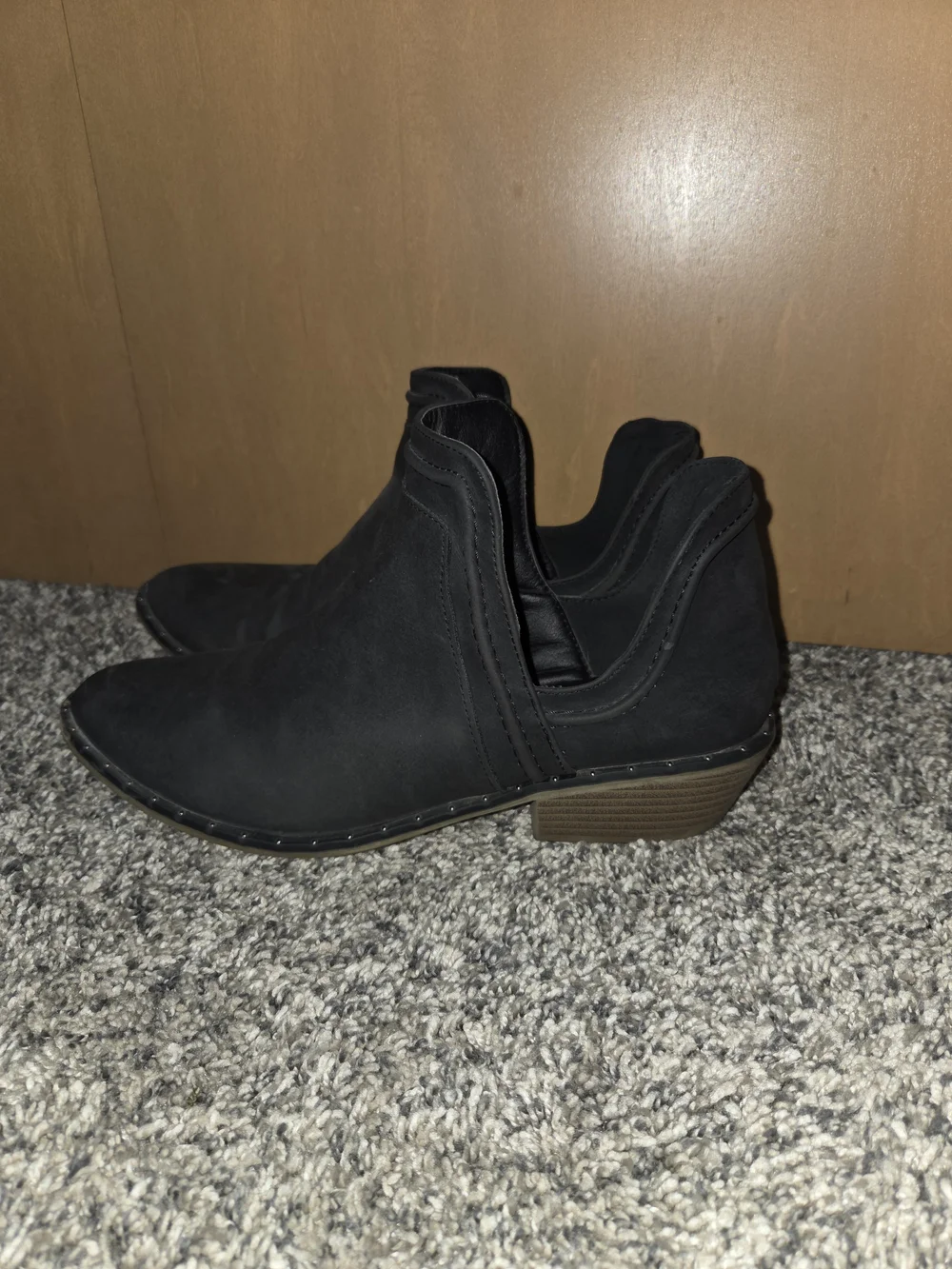 Women's Black Ankle Boots - Classic Slip-On Style